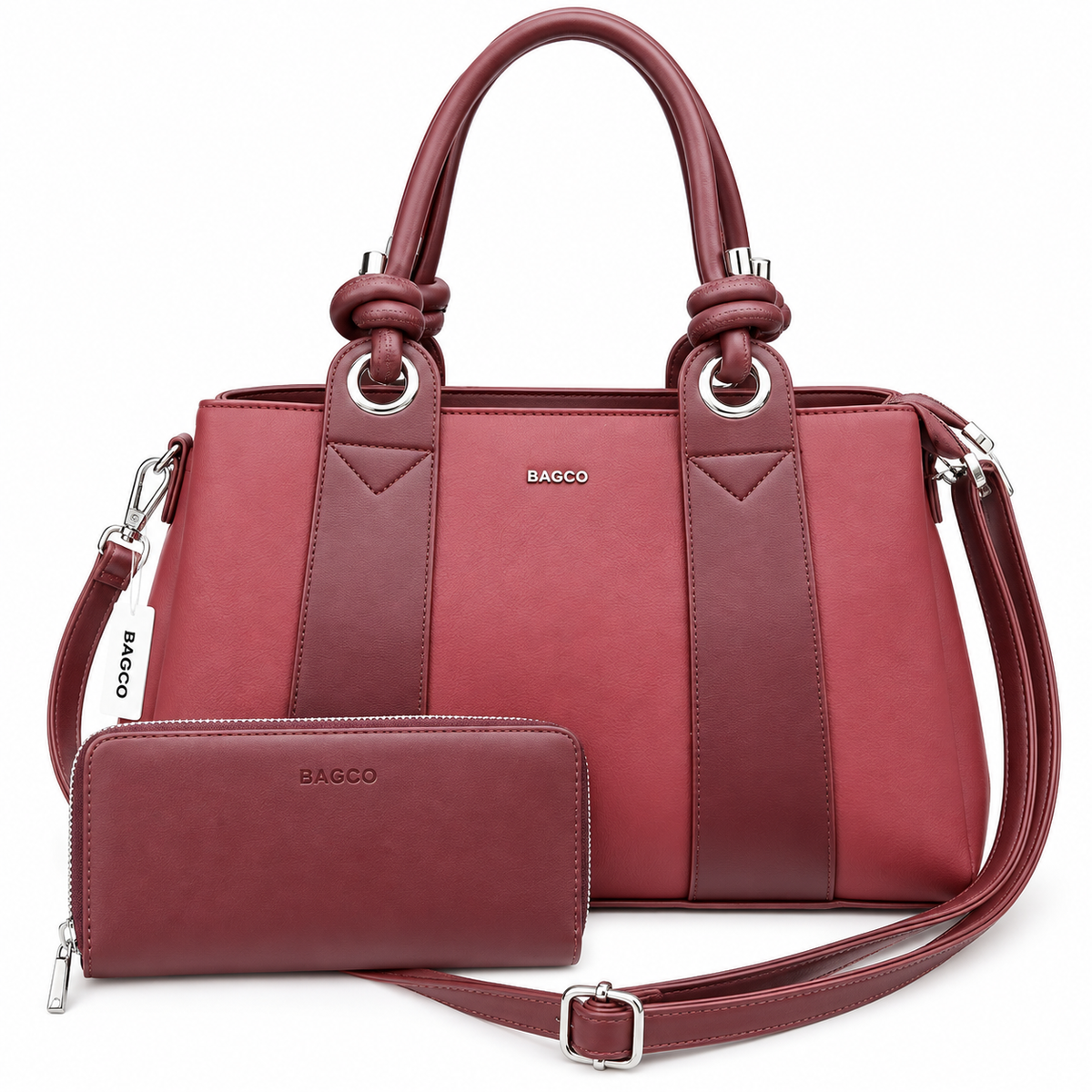 Sac à main BAGCO (Ref : SM07037 Wine Red)