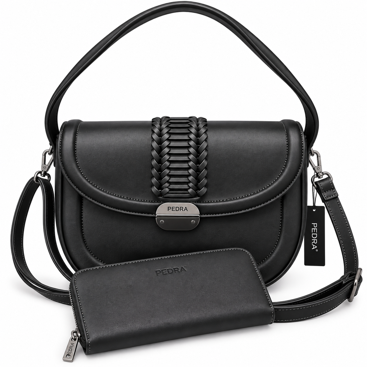 Sac à main PEDRA (Ref : SM61054 Black)
