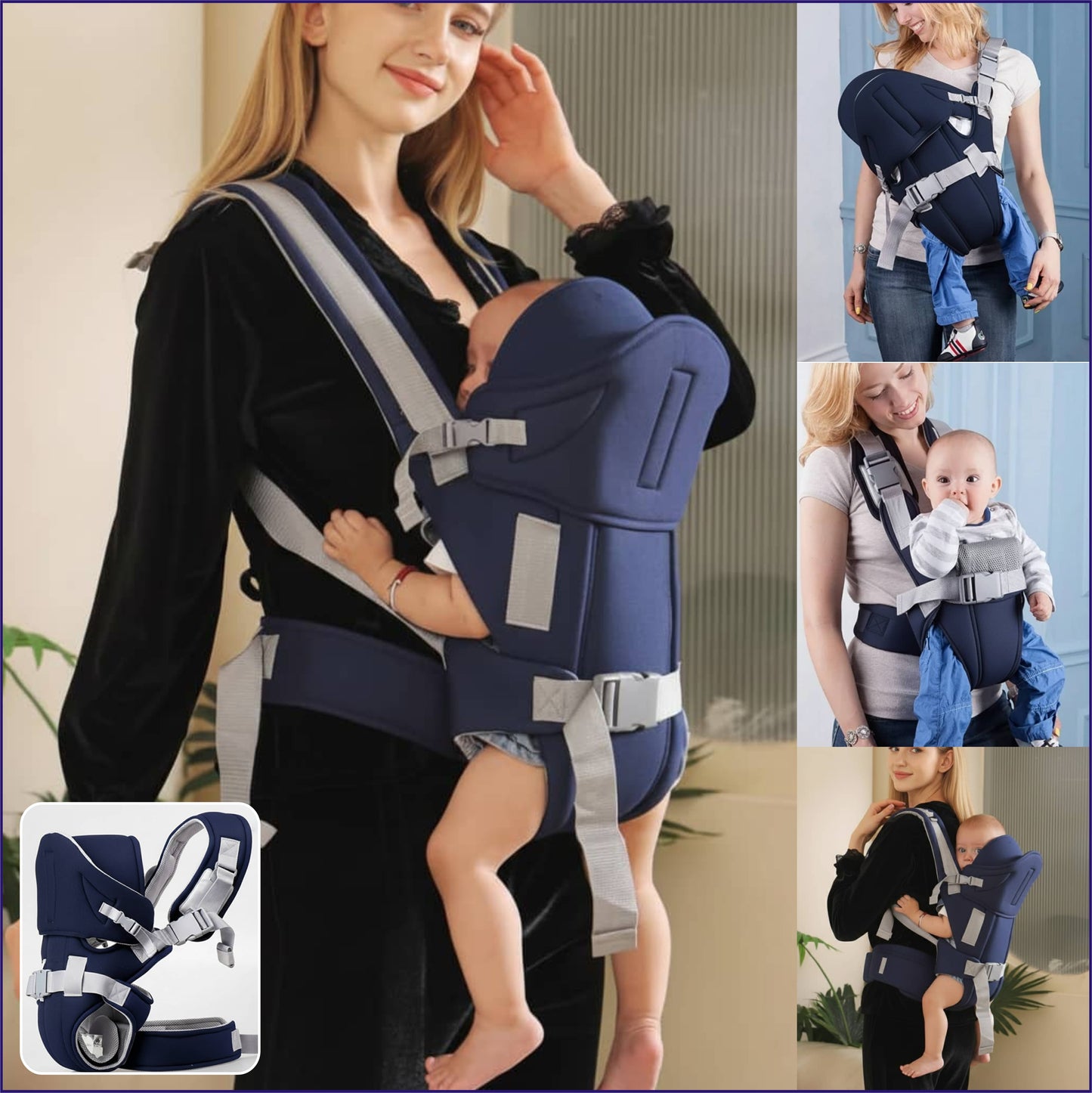 Porte Bébé Bleu