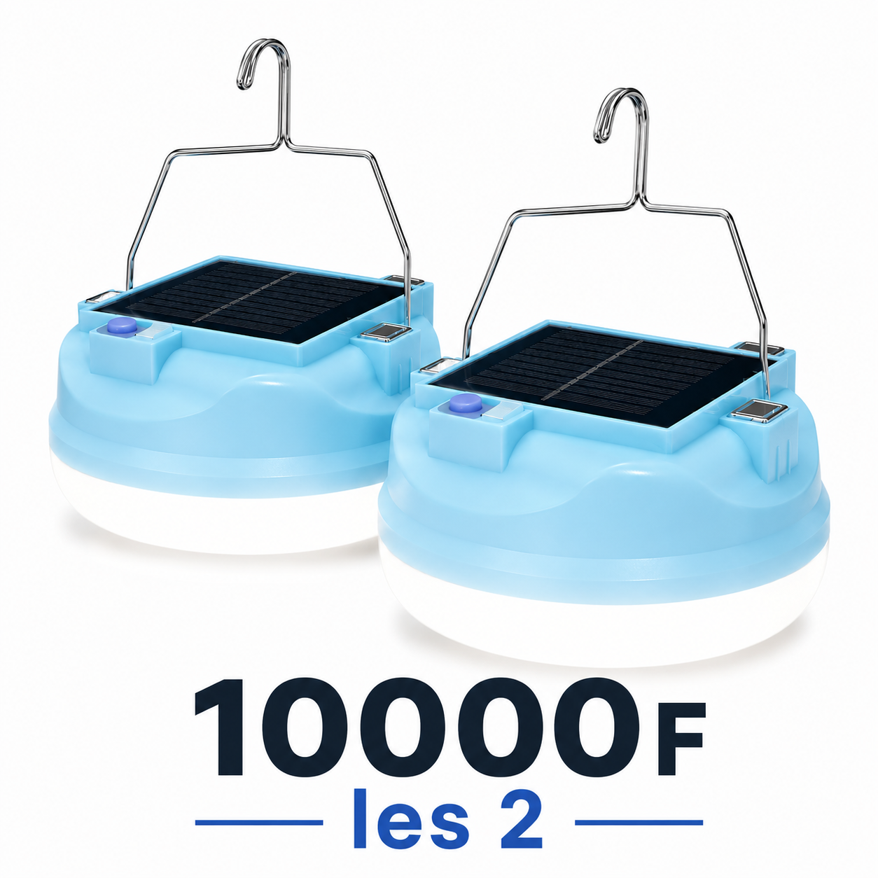 Ampoule Solaire Rechargeable USB 200watt (2 piรจces)