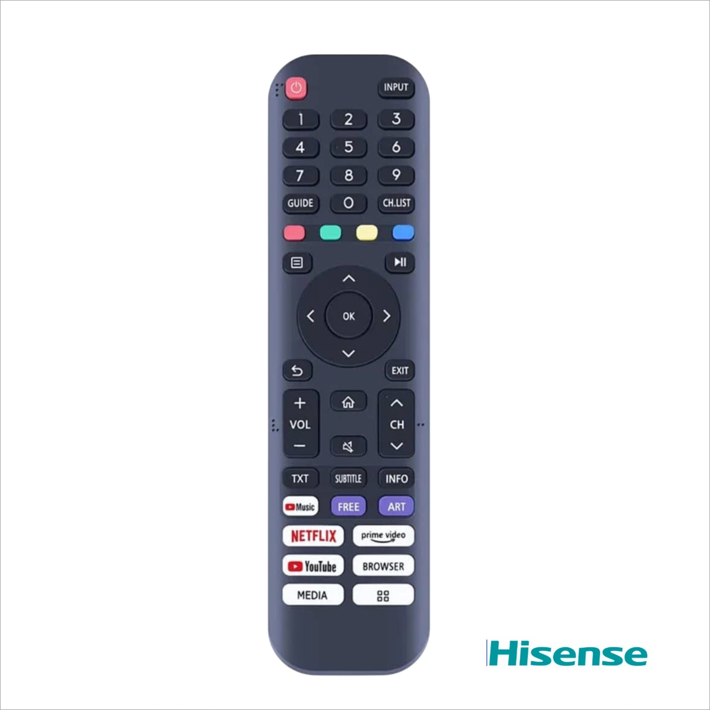 Télecommande Pour TV Hisense Smart Android Vidaa