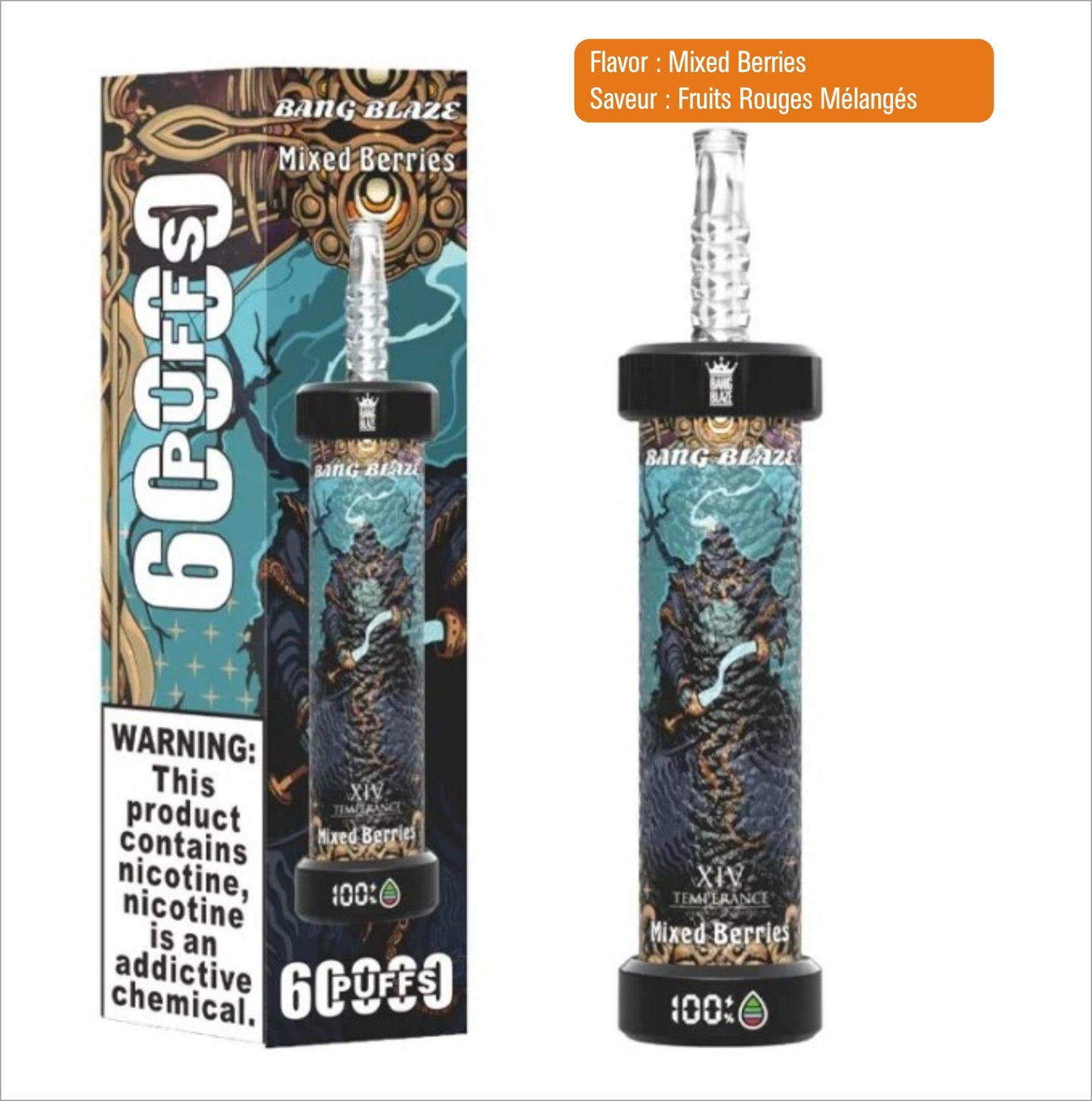 60k Puffs - Cool Mint – Menthe Fraîche