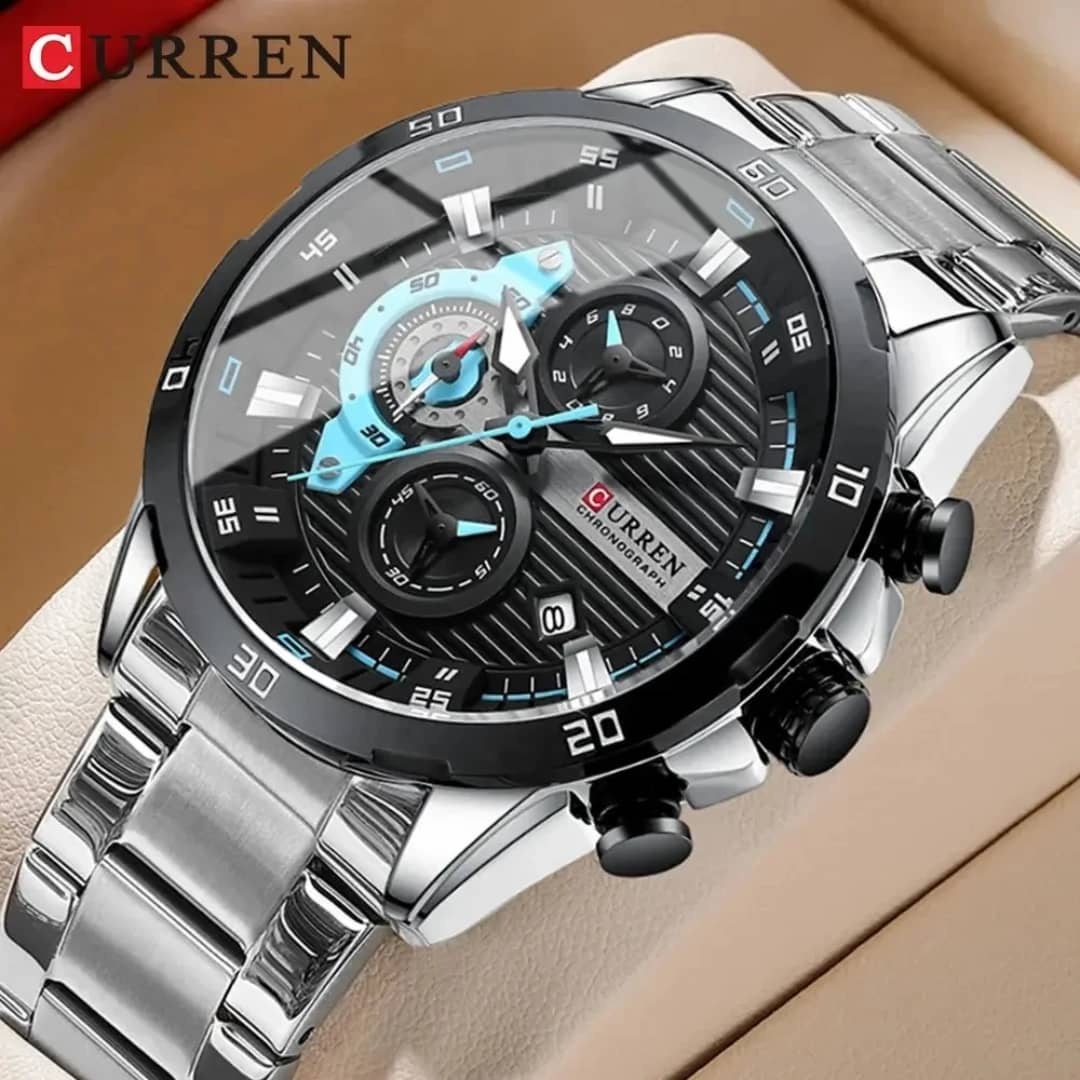 Montre Curren (Ref MM164) Bracelet en Acier inoxydable massif