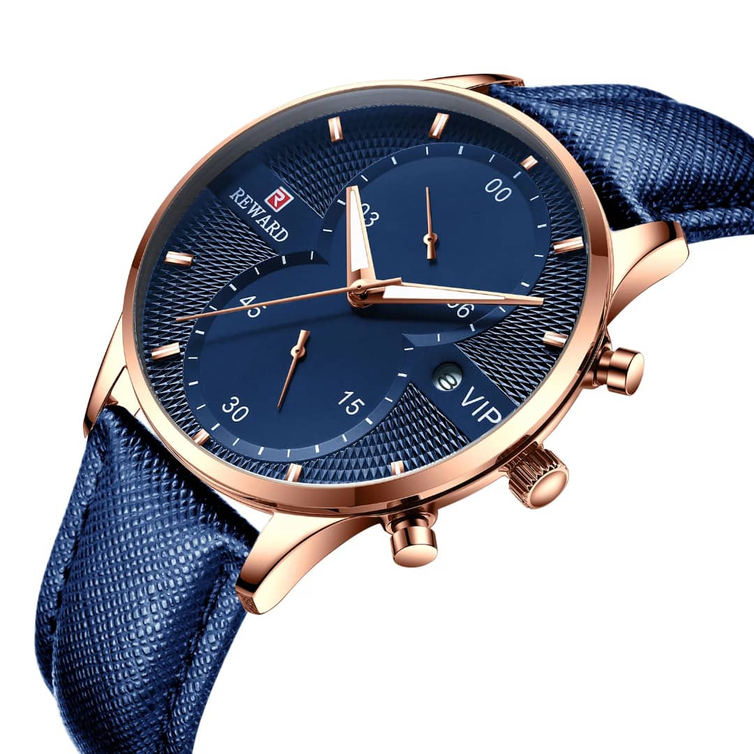 Montre REWARD (Ref MM166) Bracelet en Acier inoxydable massif