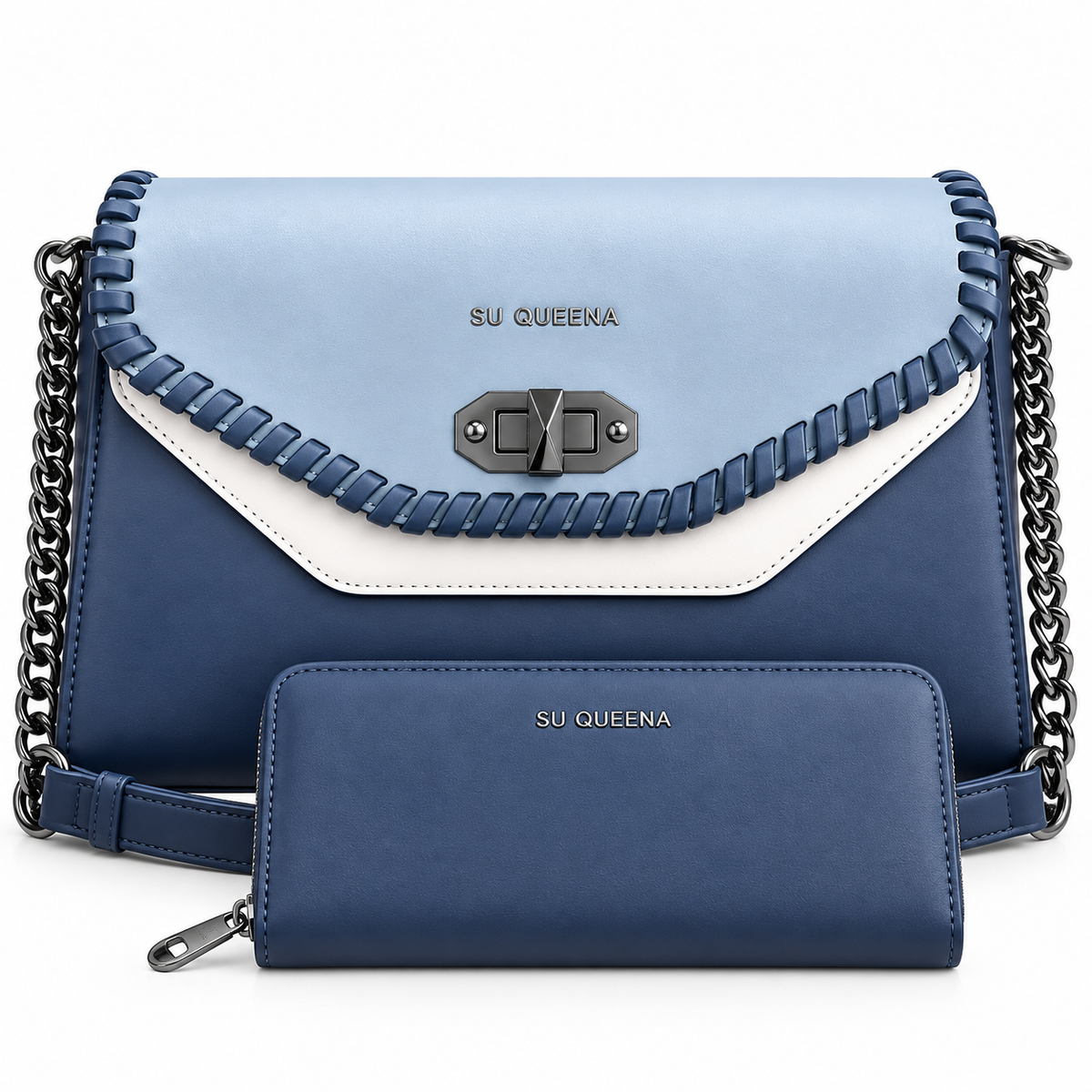 Sac à main SU QUEENA (Ref : SM3067 Blue)
