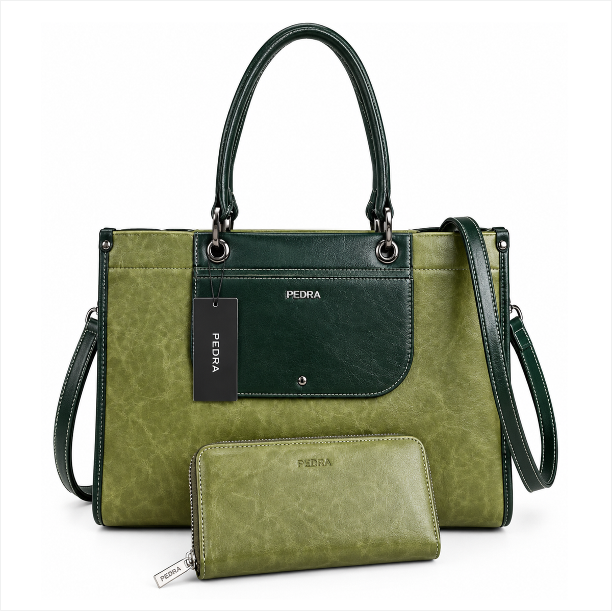 Sac à main PEDRA (Ref : SM56979 Green Green)
