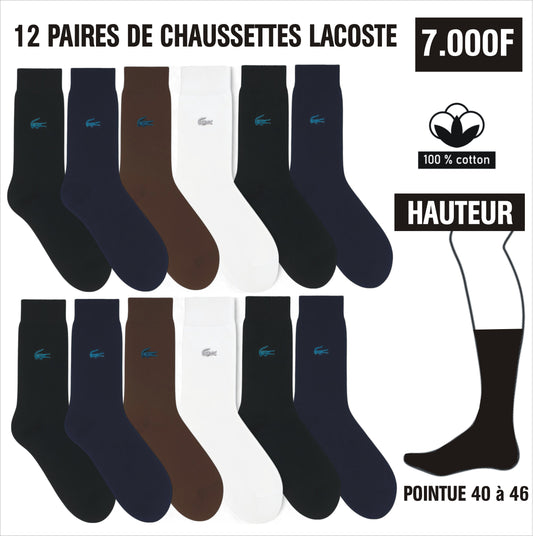 Chaussettes Lot de 12 Paires de Lacoste