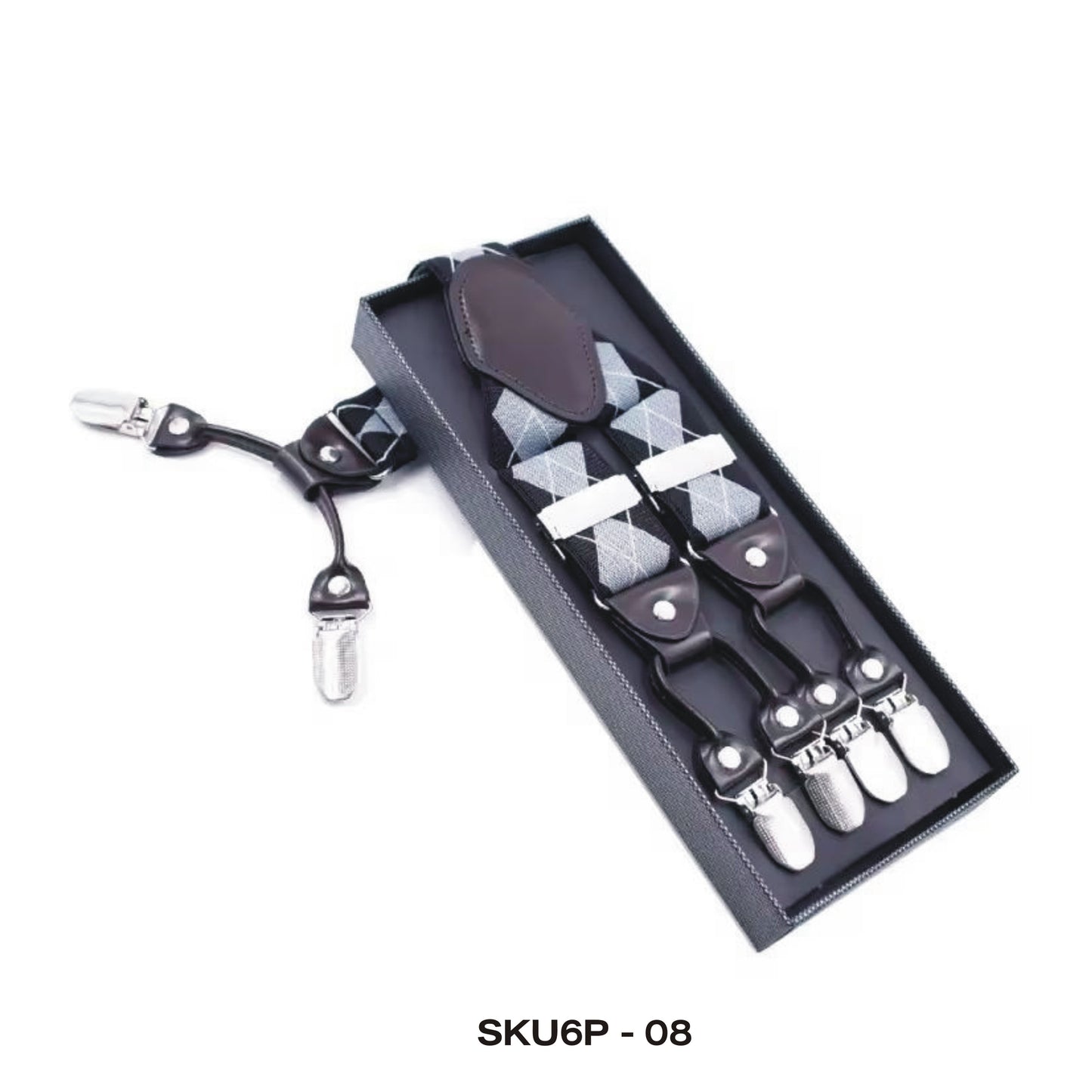 Bretelles 6 Pinces (SKU6P-08)