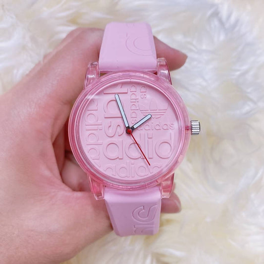 Montre Rose Addidas (Ref MC090) Moderne et Tendance pour adultes & ados