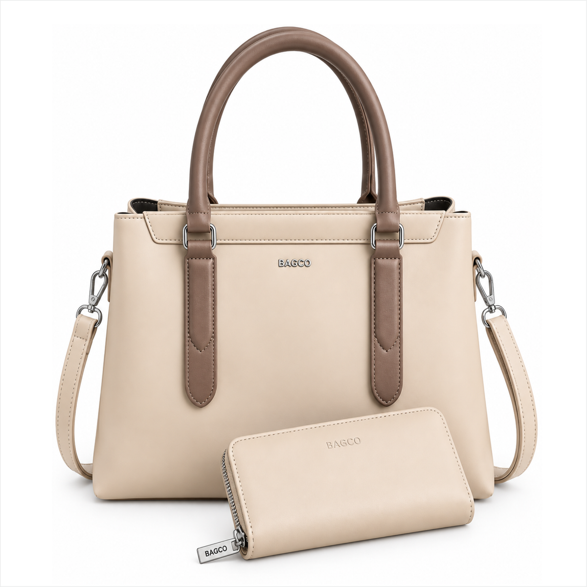 Sac à main BAGCO (Ref : SMBX1236 Beige)