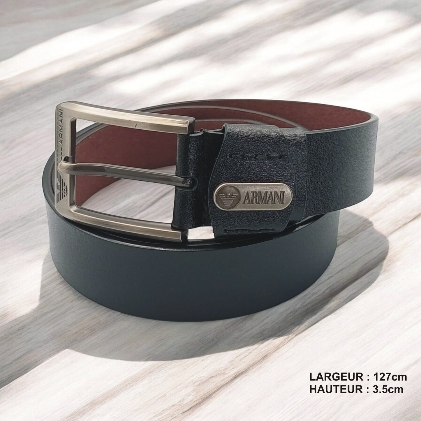 Ceinture Armani Noir