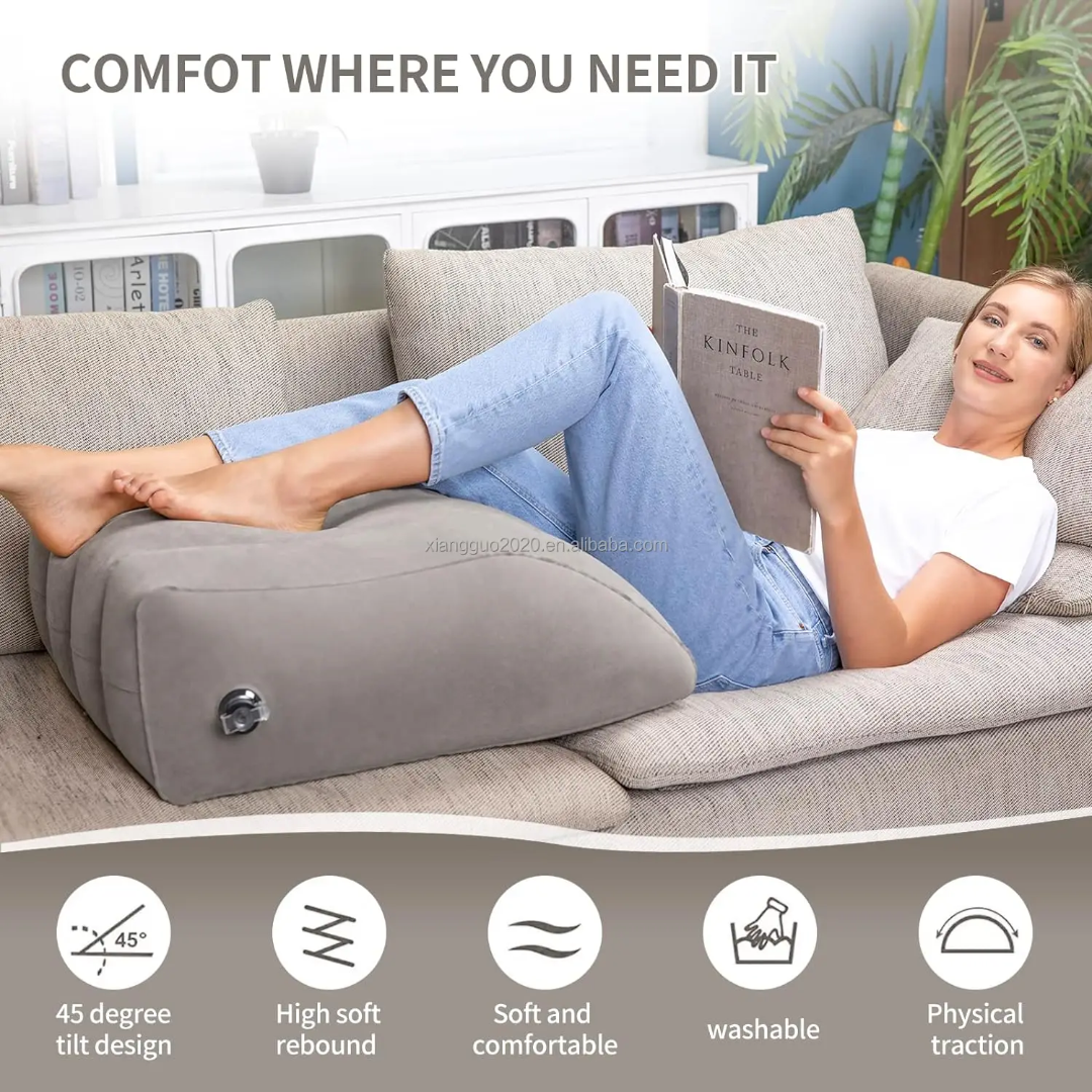 Coussin Gonflable Élévateur de Jambes (Gris)