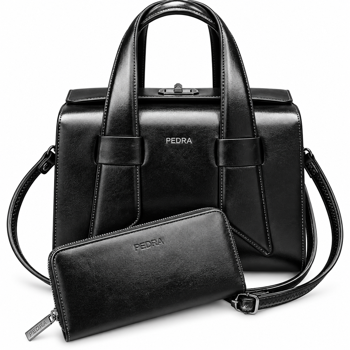 Sac à main PEDRA (Ref : SM56533 Black)