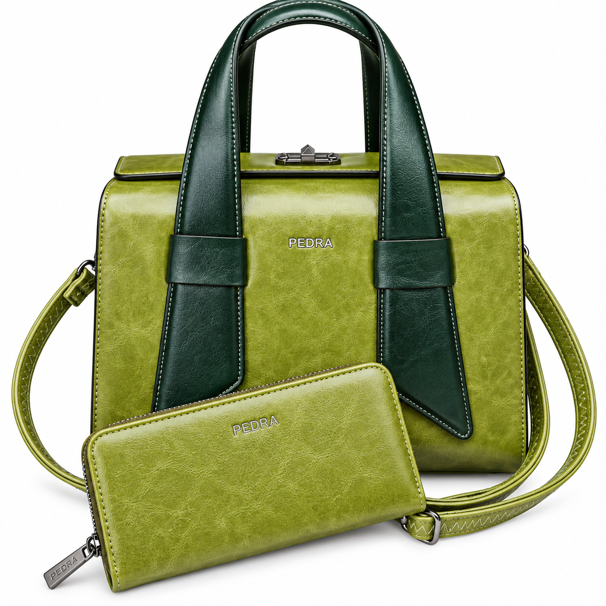 Sac à main PEDRA (Ref : SM56533 Green Green)