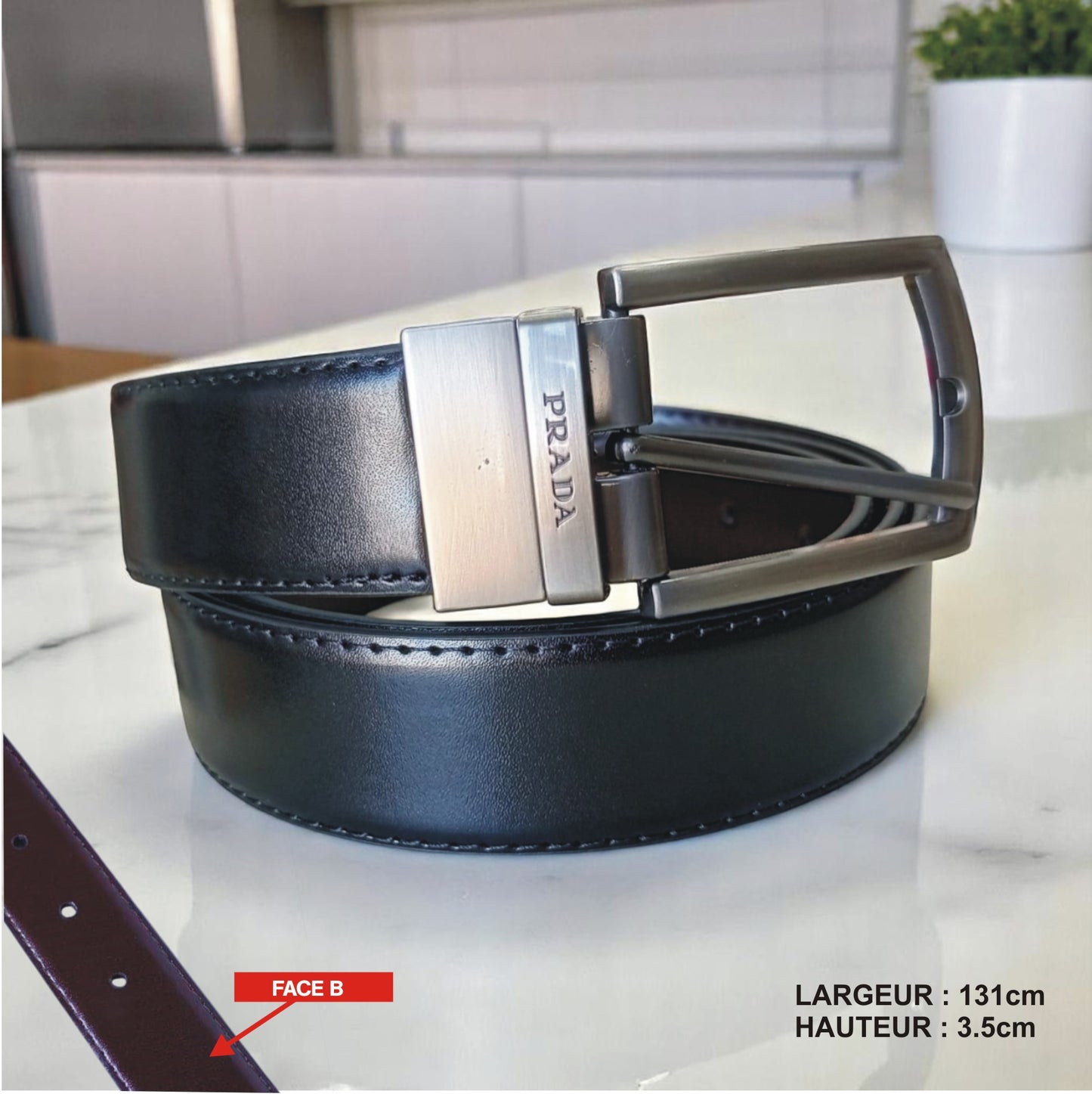 Ceinture Prada (Double Face) (Ref : CT012)