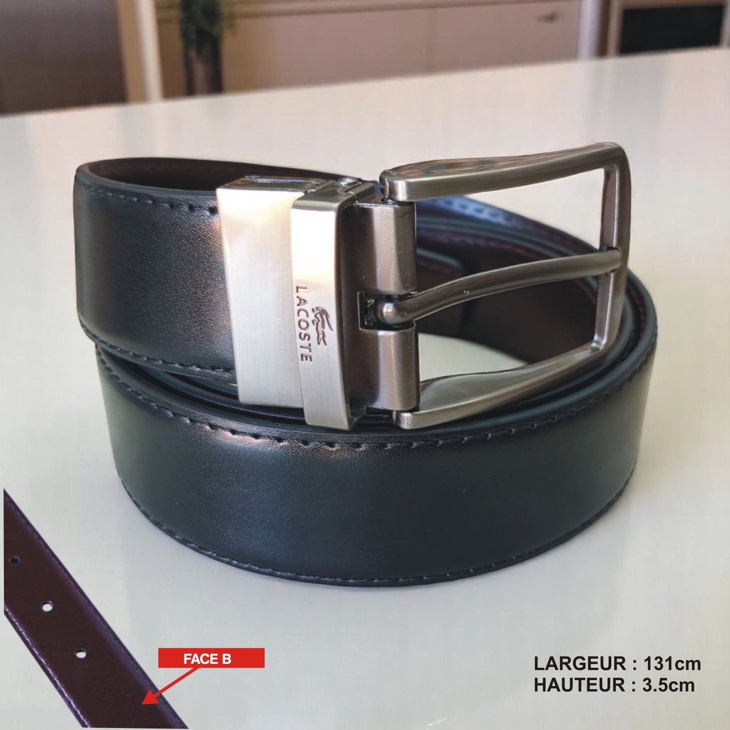 Ceinture Lacoste (Double Face) (Ref : CT011)