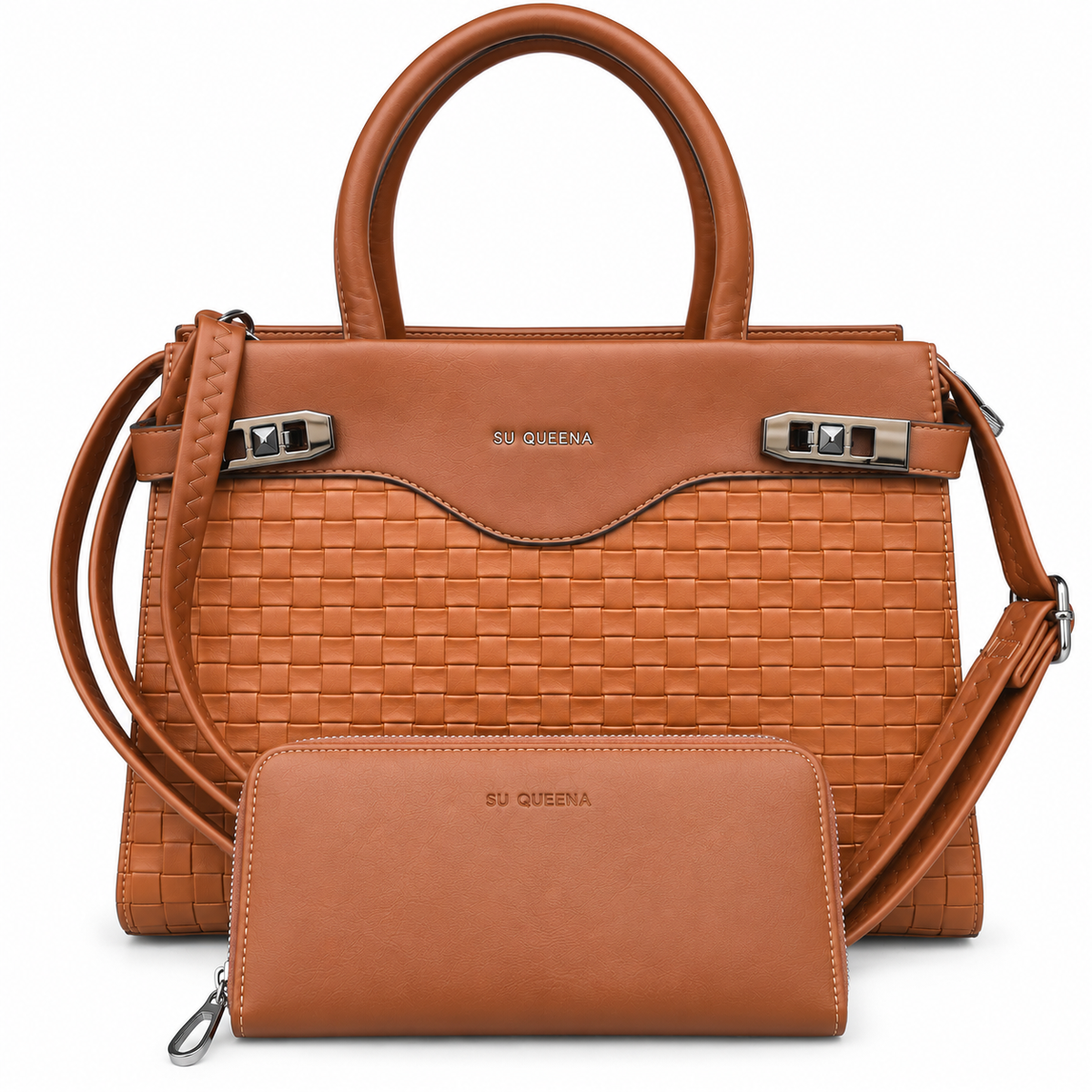 Sac à main SU QUEENA (Ref : SM2702 Brown)