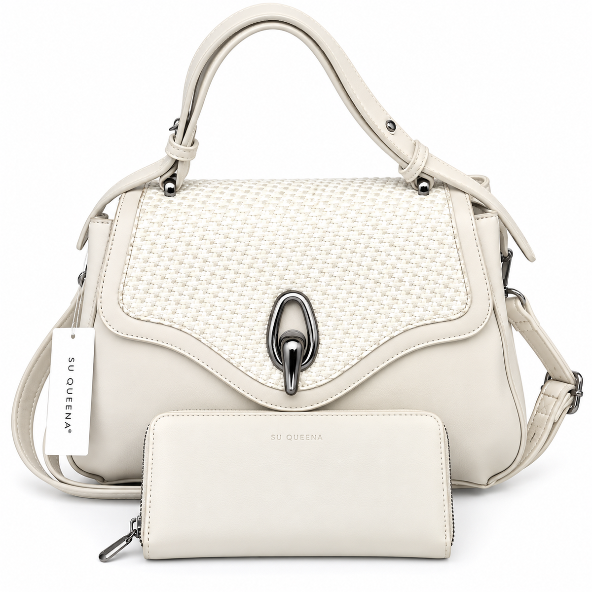 Sac à main SU QUEENA (Ref : SM2780 Beige)