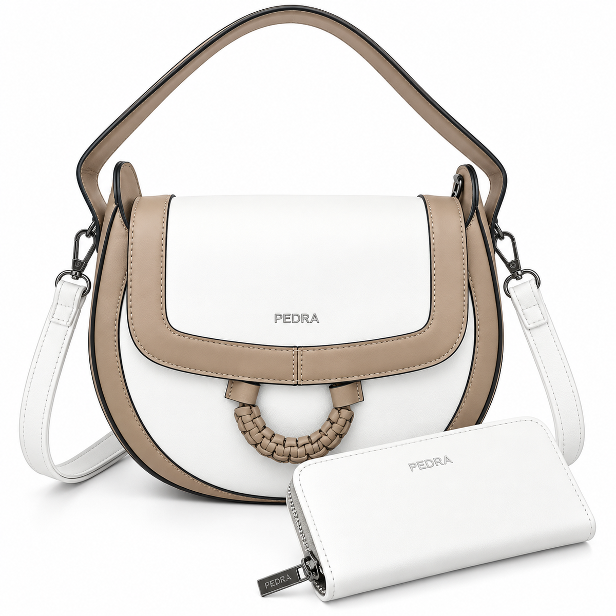 Sac à main PEDRA (Ref : SM57010 Beige)