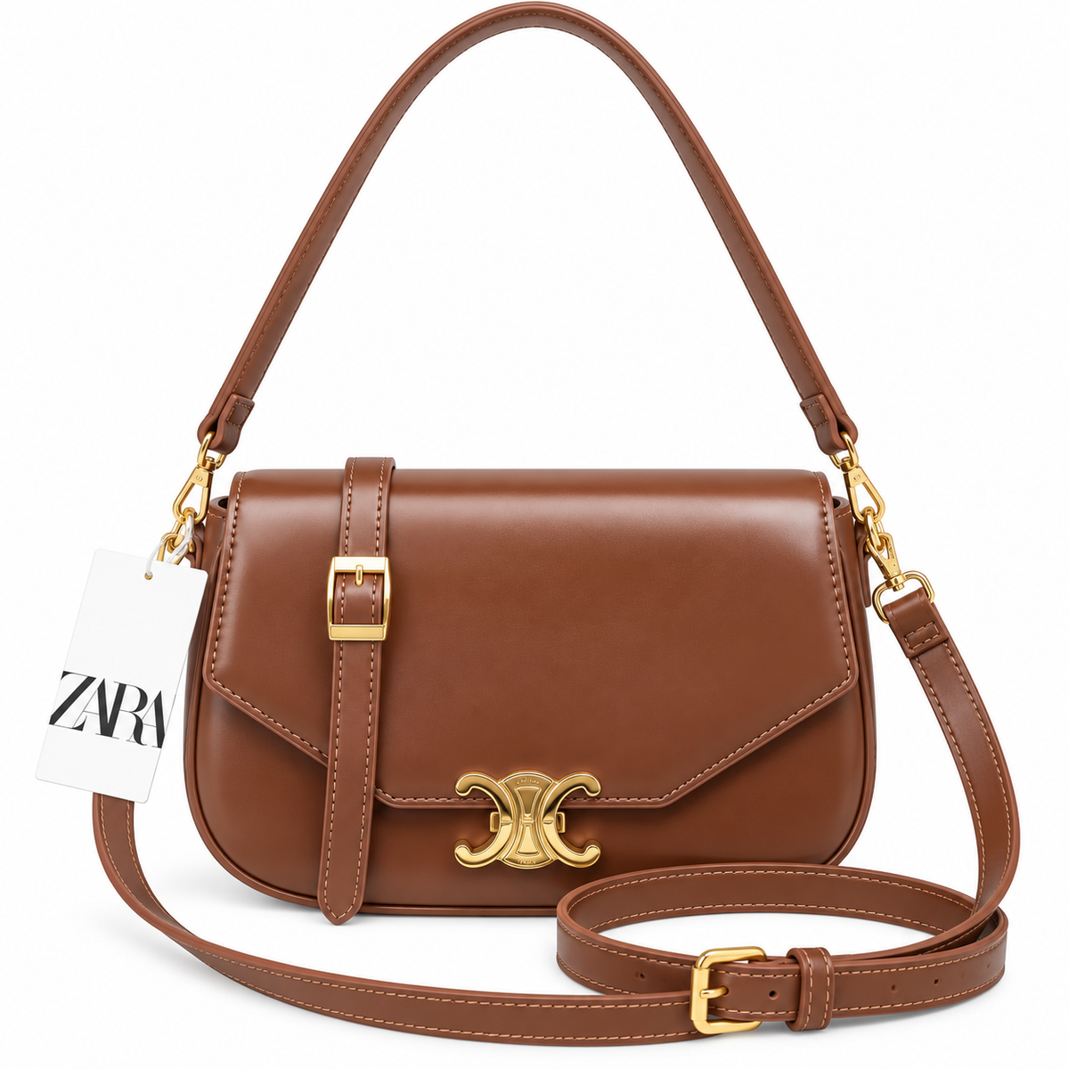 Sac Bandouliere ZARA (Ref : SM8952 Brown)