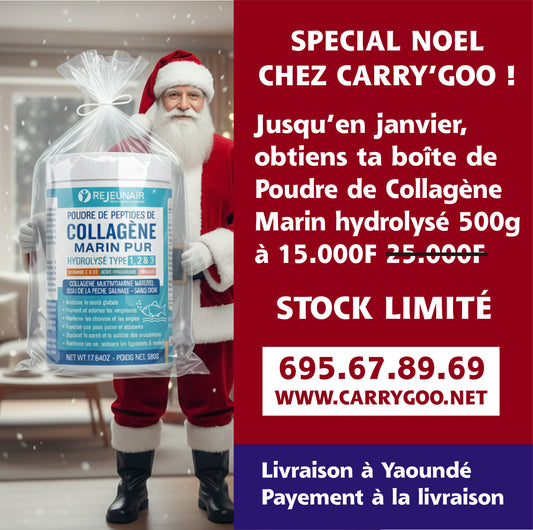 Collagène Pot de 500g (Poudre de Collagène Marin Pur Hydrolysé)