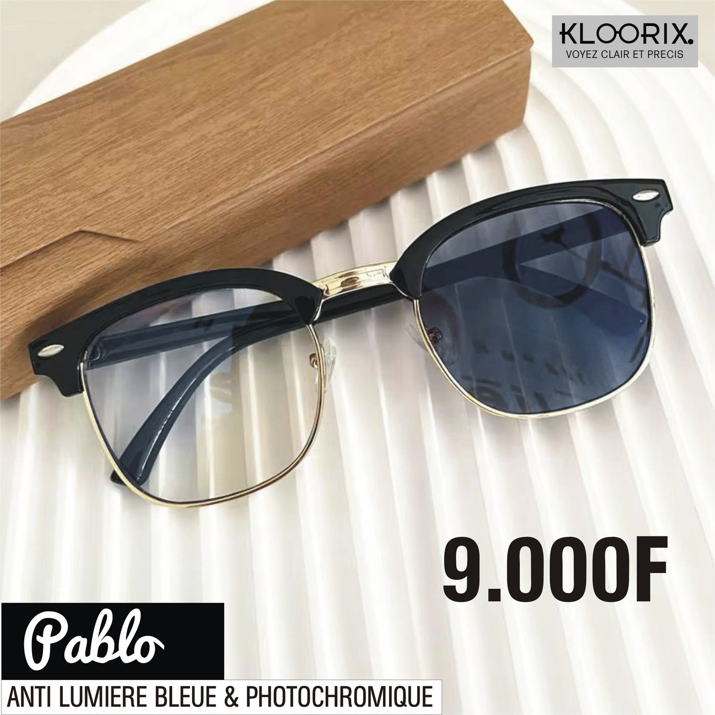 Lunettes Pablo (Photogray Anti Lumière Bleue)