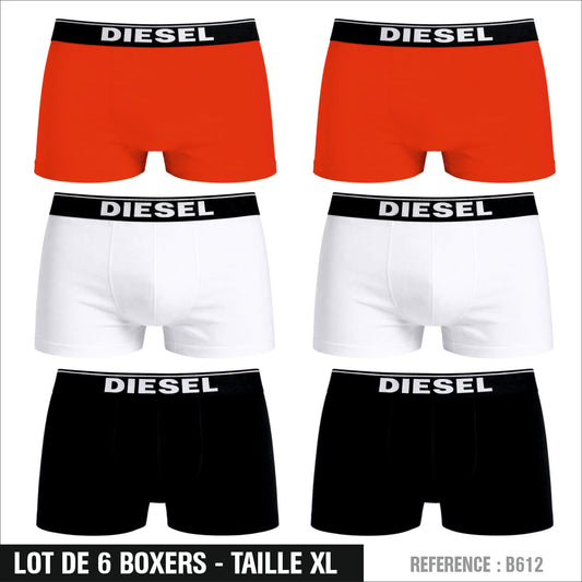 Lot de 6 Boxers DIESEL – Taille L – Réf. B612