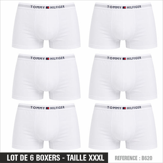 Lot de 6 Boxers Tommy Homme – Taille XXXL – Réf. B620