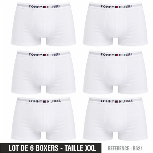 Lot de 6 Boxers Tommy Homme – Taille XXL – Réf. B621