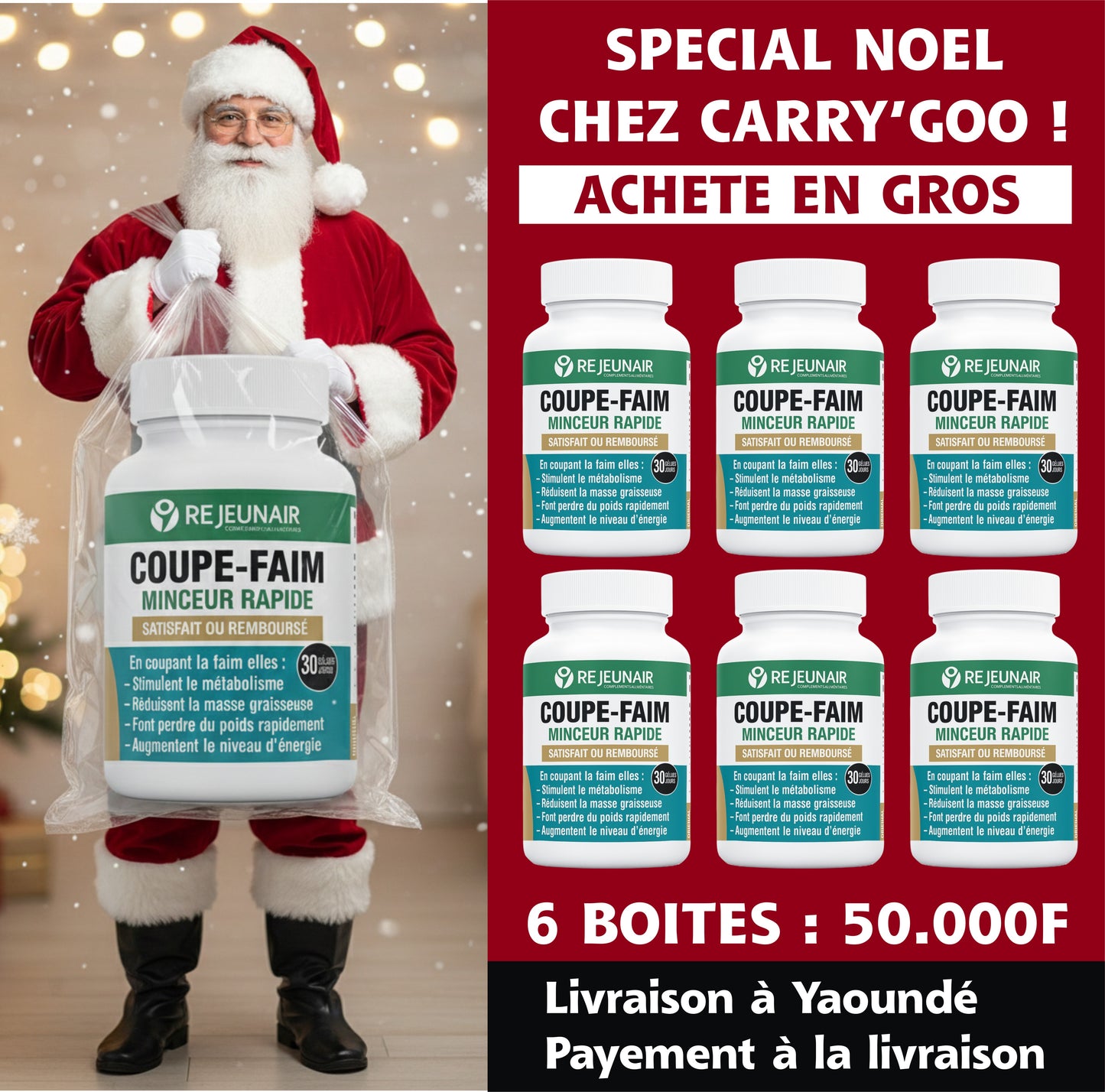 Gélules Coupe-Faim (Pack de 6 Boîtes)