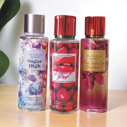 3 Brumes Victoria's Secret – Sugar High, Cherry Pop & Pure Seduction Decadent (Ref: BV01)