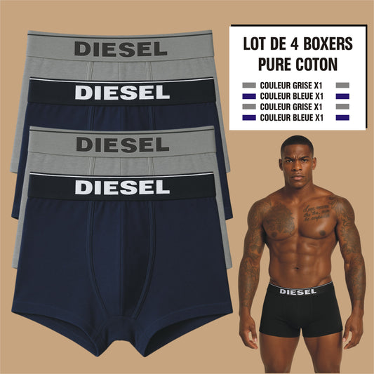 Boxers Diesel (Ref GBGB) Lot de 4 Pièces