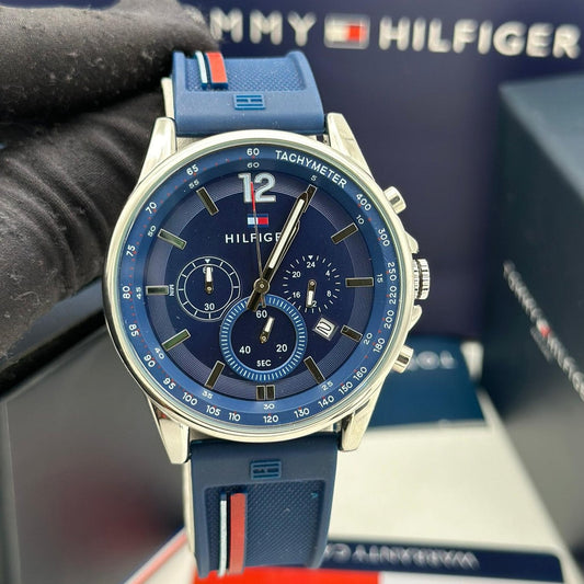 Montre Homme Tommy Hilfiger (Ref MC093) Sport Chic Bleu Marine