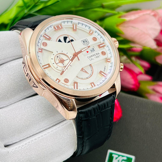 Montre TAG Heuer Carrera Calibre 1887 CR7 (Ref MM026 bracelet en cuir noir)