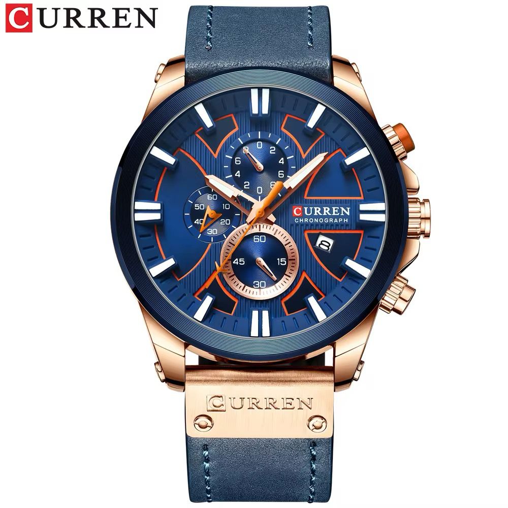 Montre Curren Chronographe (Ref MM118) Puissance Visuelle