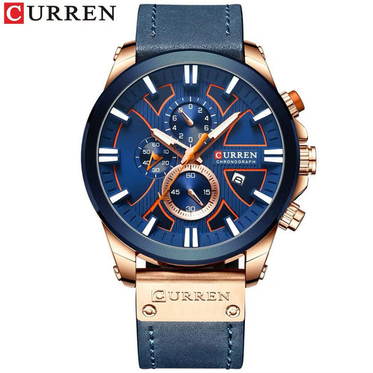 Montre Curren Chronographe (Ref MM118) Puissance Visuelle