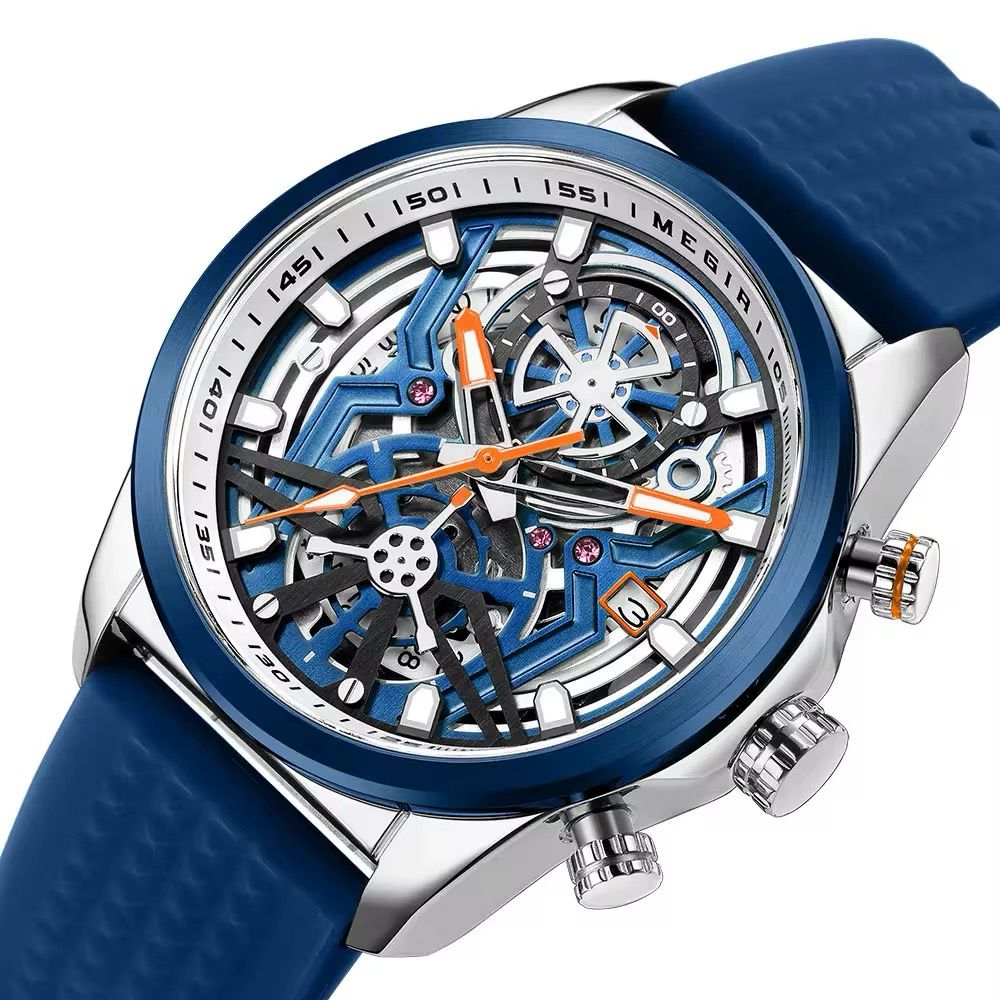 Montre MEGIR Skeleton (Ref MC076) Style Futuriste