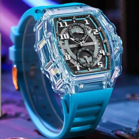 Montre à Quartz Cadran Bleu (Ref MM108)