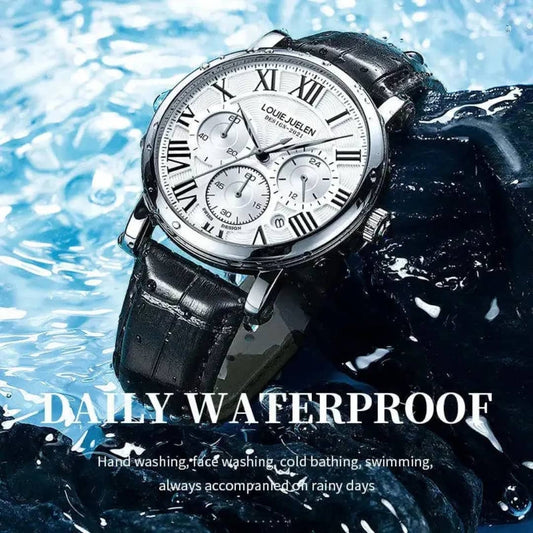 Montre Louie Juelen (Ref MM139 Bracelet en Cuir)