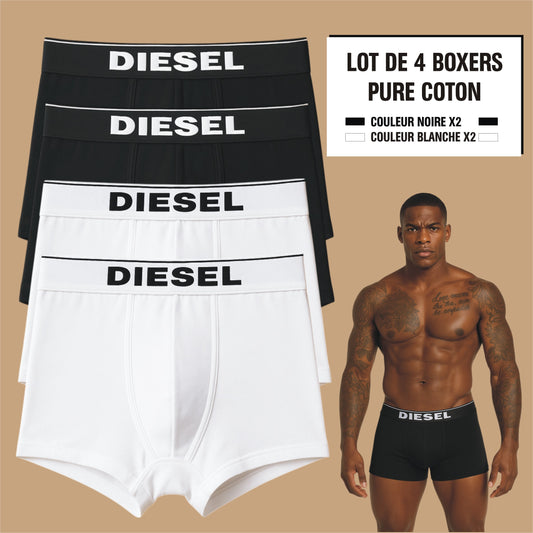 Boxers Diesel (Ref NNBB) Lot de 4pcs (dispo en XL et XXXL)