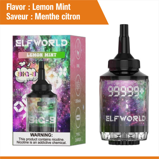100K Puffs - Lemon Mint - Menthe citron