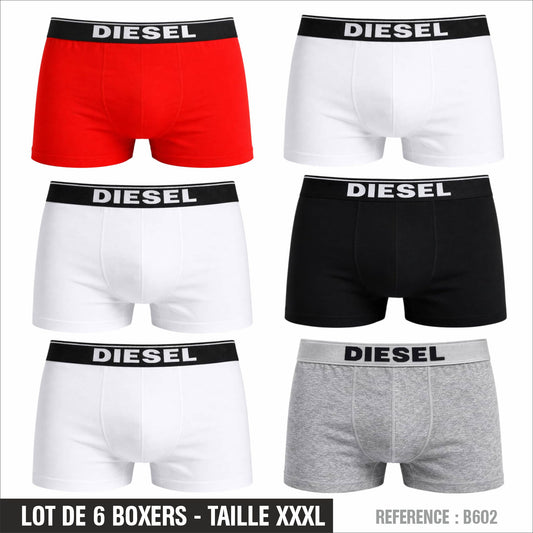 Lot de 6 Boxers Homme – Taille XXXL – Réf. B602