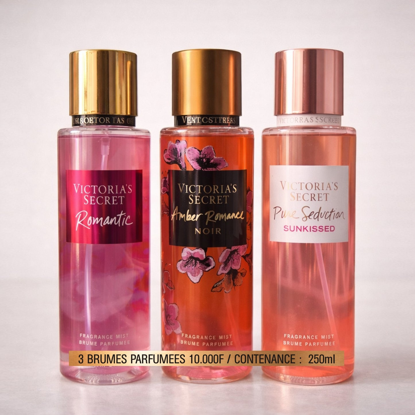 3 Brumes Parfumées Victoria’s Secret  (Ref: BV01)