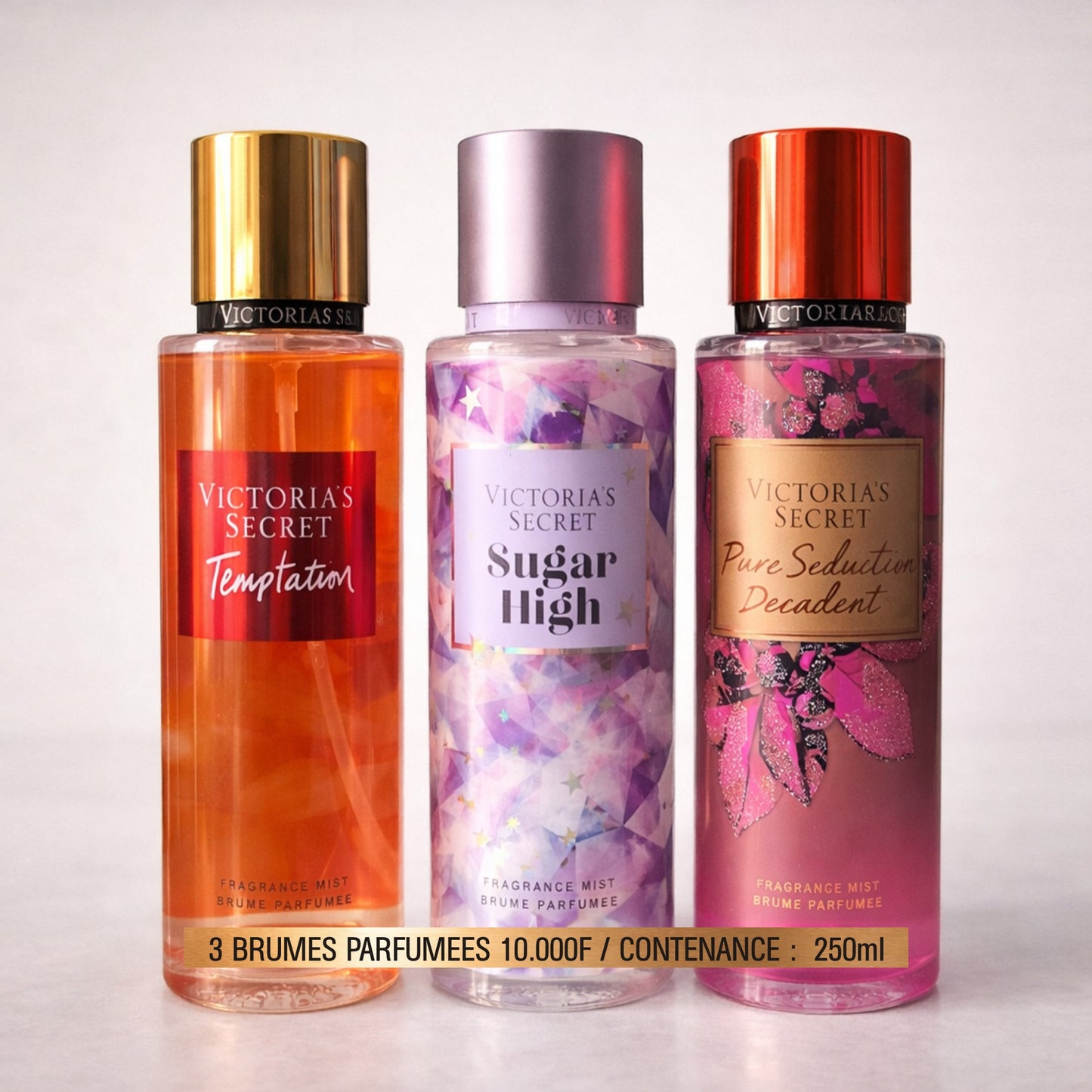 3 Brumes Parfumées Victoria’s Secret  (Ref: BV02)