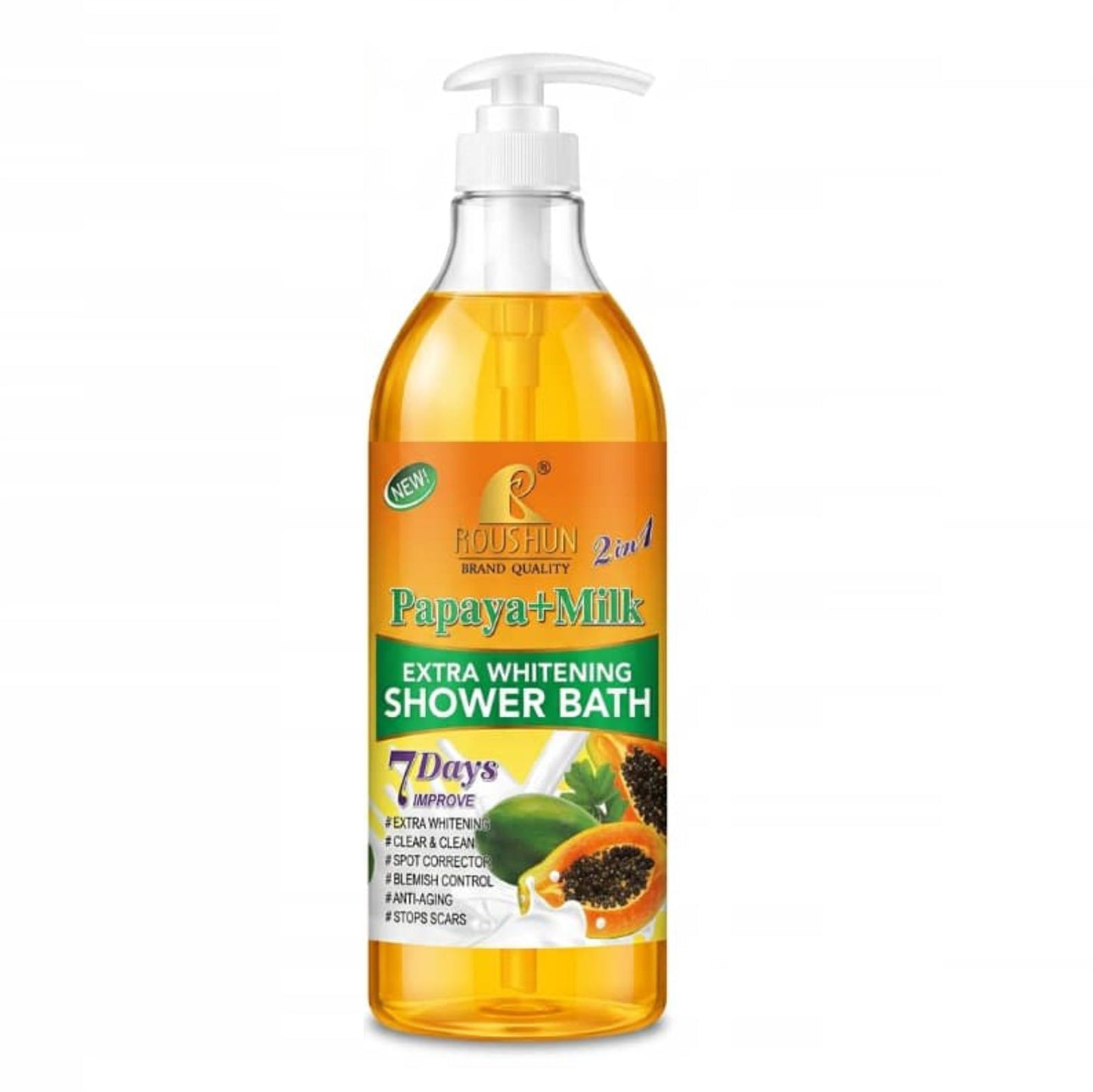 Gel Douche Éclaircissant Roushun Papaya (1 Litre)