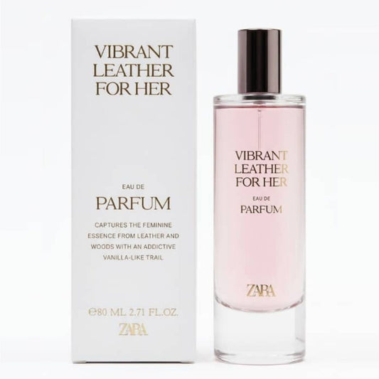 Zara Vibrant Leather For Her PF 183 (Eau De Parfum Femme – 80ml)