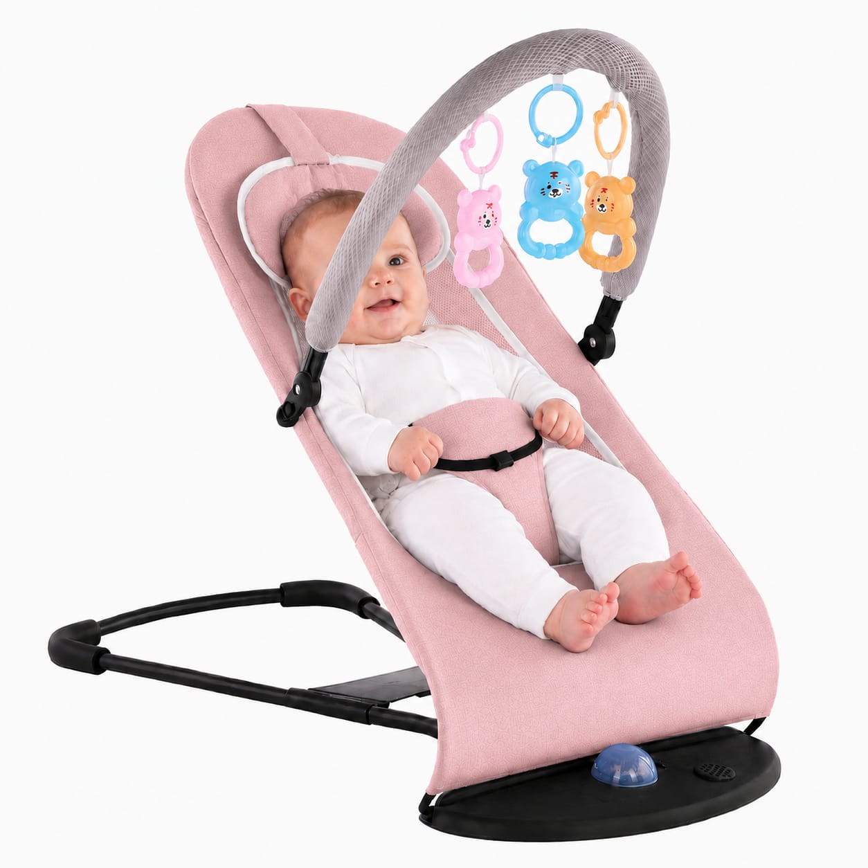 Balençoire/Transat Bébé (Couleur Rose)