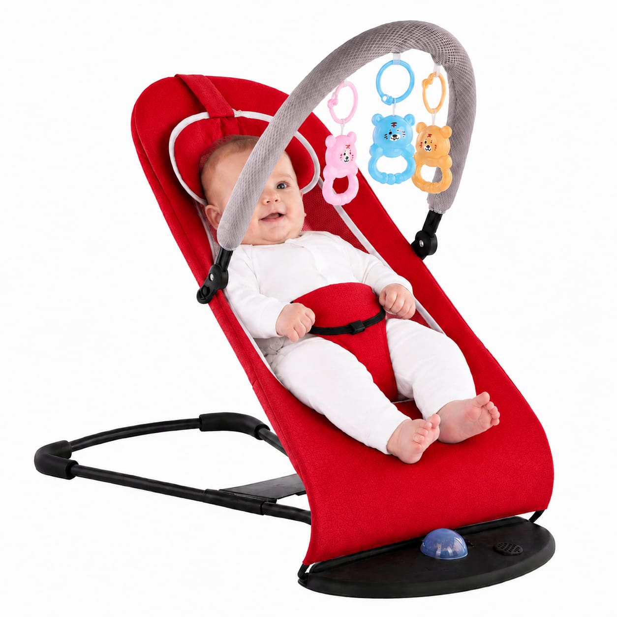 Balençoire/Transat Bébé (Couleur Rouge)