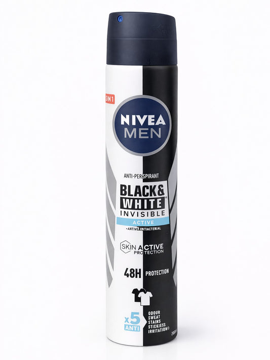 Nivea Men Black & White Invisible Active – (Ref : NAT02) Dove Original – (Ref : DAT07) (Anti-Transpirant Spray – 250ml)