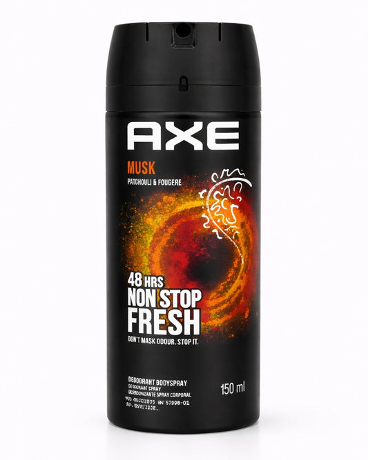 Axe Musk Patchouli & Fougère (Ref : ADP02) Déodorant Spray – 150ml